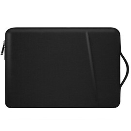 15" Portable Laptop Sleeve Case for 2025 MacBook Air 15.3 inches M4 Chip A3241 Handbag Package Pouch Portable Carrying Travel with Stainless Steel Zipper Polyester Accessory (Black)