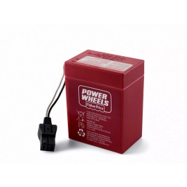 Power Wheels BATTERY FOR POWER WHEELS 00801-1459 Rechargeable Red Battery