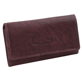 Money Maker - Women's Leather Purse Large Purse for Women Wallet with RFID Protection, bordeaux, Classic