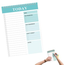 To Do List Daily Planner Things To Do Today Spiral Notebook Daily Planner Notepad for Productivity Daily To Do List Notepad Pack To Do List Notepad daily to do list notebook