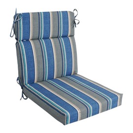 Blazing Needles Multi-Section Outdoor Chair Cushion, 22 x 45, Sovaro Denim
