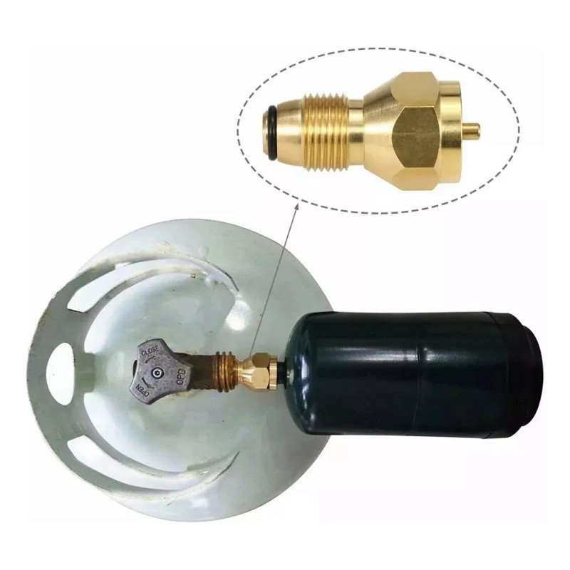 +Mu Adaptador De Recarga De Propano Lp Gas 1 Lb