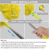 DELUX Microfiber Feather Duster Extendable Cobweb Duster with 100 inches