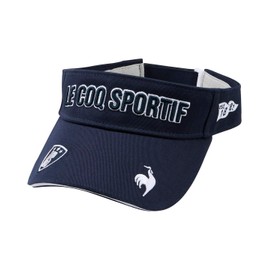 le coq sportif (ルコックスポルティフ) Sun Visor Classic Logo Design Embroidered Sporty Cotton Golf LG5SCP50L Women's, NV00 (navy), Free size