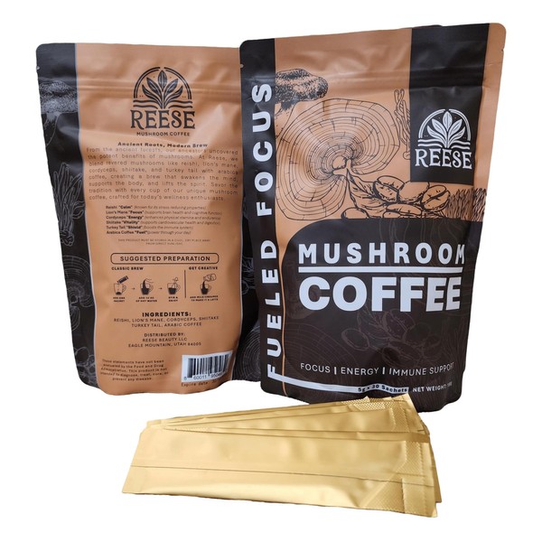 Fueled Focus Organic Mushroom Coffee - Reishi, Lion’s Mane, Cordyceps,