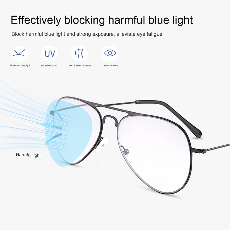 PEEPAI Photochromic Progressive Multifocus Reading Glasses UV400 Aviator Sun Readers