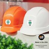 First Aid Hard Hat Sticker, (SI-85405) (6 Pack) 2x2 Inches,