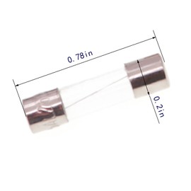 QBGTFAK 15 Pack T6.3AL250V 5x20 mm 250V Fuses 0.2x0.78 Inch 6.3A amp 250 V Slow Blow Glass Fuses (6.3A)