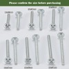 AMLOOPH M4 Door Knobs Cabinet Handles Screws, 12 Pack Kitchen