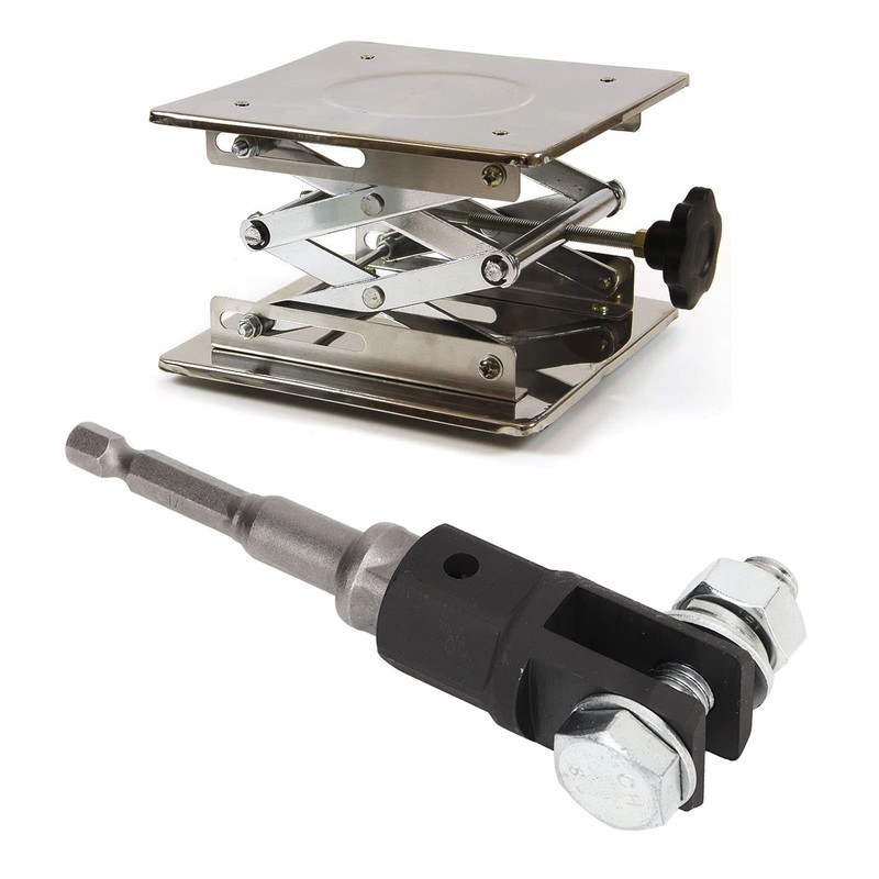 Huten Car Scissor Jack Adapter, 1/2 Inch Socket Adapter, Easy