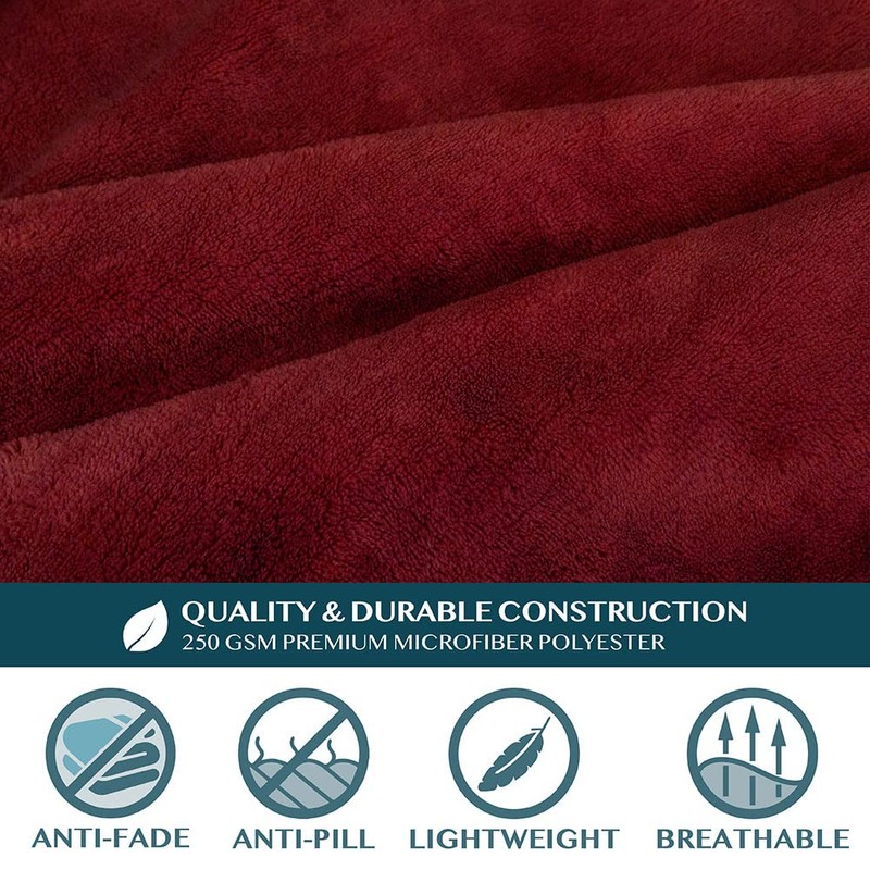 Premium Fleece Blanket with Sleeves by Pavilia | Warm, Cozy,