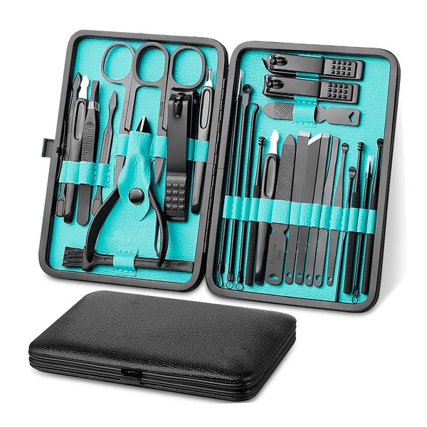 Set Pedicure Manicure de Acero Inoxidable Corta Uñas Mano Herramienta