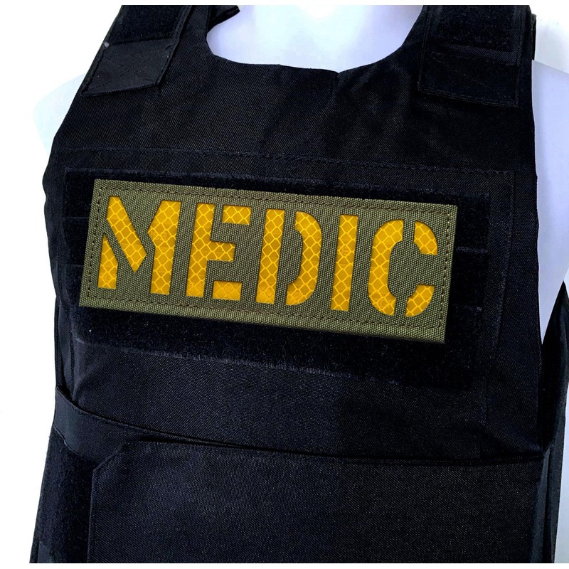 2 Pack Reflective Medic Patch Reflective Back Panel Medic Patch