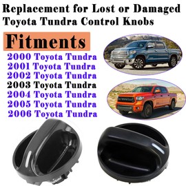 3 Pack 559050C010 Tundra Control Knob Compatible with 2000 2001 2002 2003 2004 2005 2006 Toyota Tundra Climate Control Knob 55905-0C010 Air Conditioner Heater Control Switch Knob