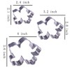Tropical Flower Cookie Cutter Set - 3 Piece - Stainless