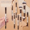 Set 8pzs Brochas De Maquillaje Profesional Suave De Doble Punta