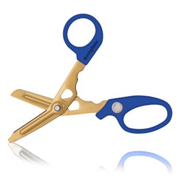 Hummingbird 4-in-1 Medical Scissors - Compact Pocket Size Trauma Shears for Nurses, Students, Practitioners & Medical Professionals (Blue)