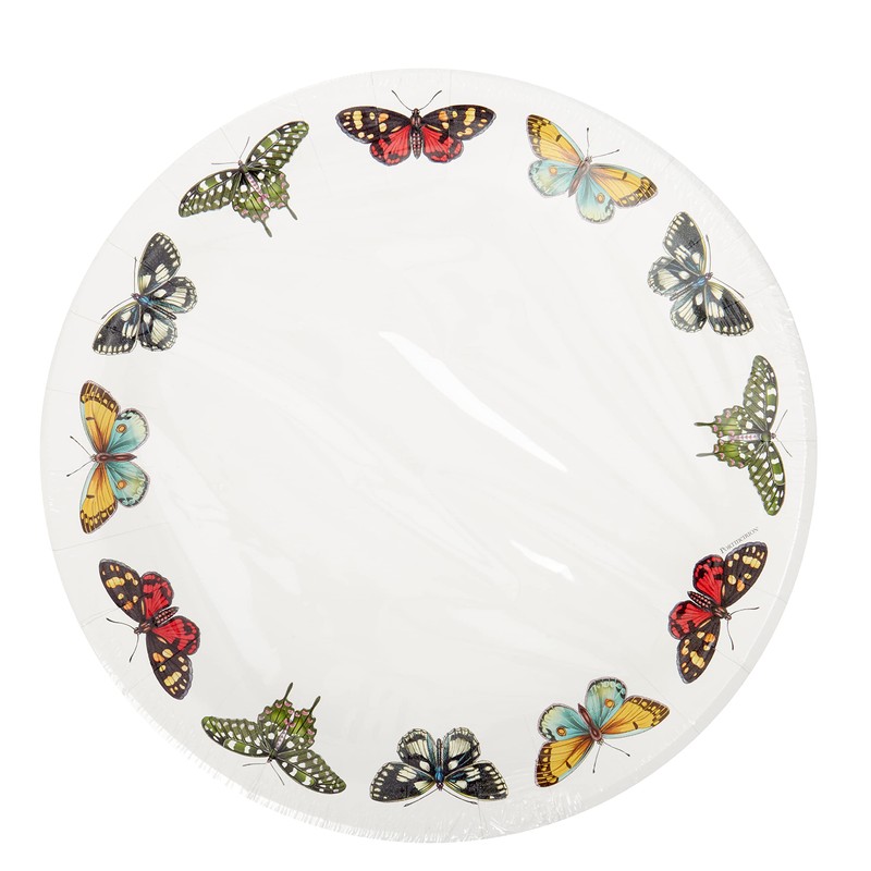 C.R. Gibson TW12-25236 Portmeirion Botanical Garden Disposable Paper Dinner Plate