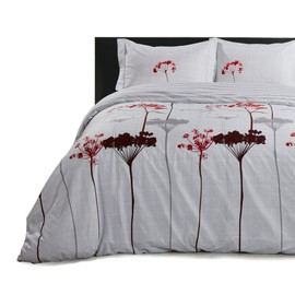 Creative Bliss Garden 3PC Print Duvet Cover Set, 100% Cotton, Full/Queen