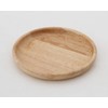 Fujiboeki 96217 Small Plate, Round Dish, S, Wooden, Bonheur Natural,