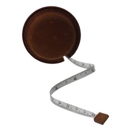 YYlingx 60 Inch / 150 cm Leather Retractable Measuring Tape,Double Sided Scale Measuring Tape for Tailors,Body Measurements Sewing Clothes