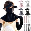 SHICHANG 2025 Summer New! Face Cover, UV Hat, Women's, Arm