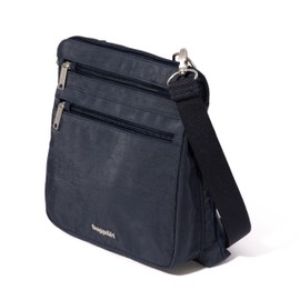 Baggallini Women's Securtex Anti-Theft Large Crossbody, French Navy, One Size
