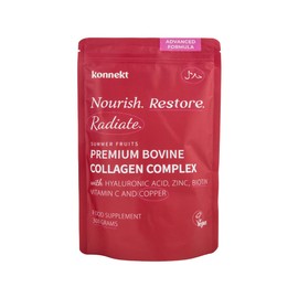 Collagen Peptides Powder 10,000mg, Hydrolysed Type I & III Bovine Collagen Complex with Hyaluronic Acid, Vitamin C, Biotin & Zinc, Hair Skin & Nails Support, Halal & Gluten Free (300g, Summer Fruits)