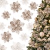 GWHOLE 21 Nochebuenas Navideñas Adornos para Árbol de Navidad, 10/12/16cm