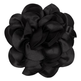 Flower Brooch, 19cm Large Rose Flower Brooch, Fabric Flower Brooch Plain Brooches Large Camellia Flower Pins for Women Prom Wedding Clothing Accessories, Cloth