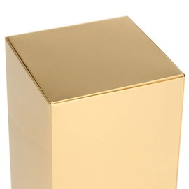 Arrowstar Bronze Niche Cremation Urn for Ashes - Tall, Sheet Bronze, Gold Niche Urn, Adult Sized Cremation Urn, 9 Inches High