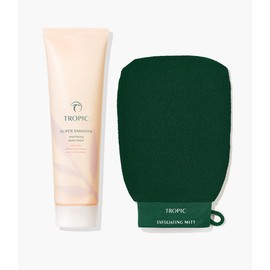 Tropic Skincare Ltd. SUPER SMOOTH resurfacing body lotion, With Mitt