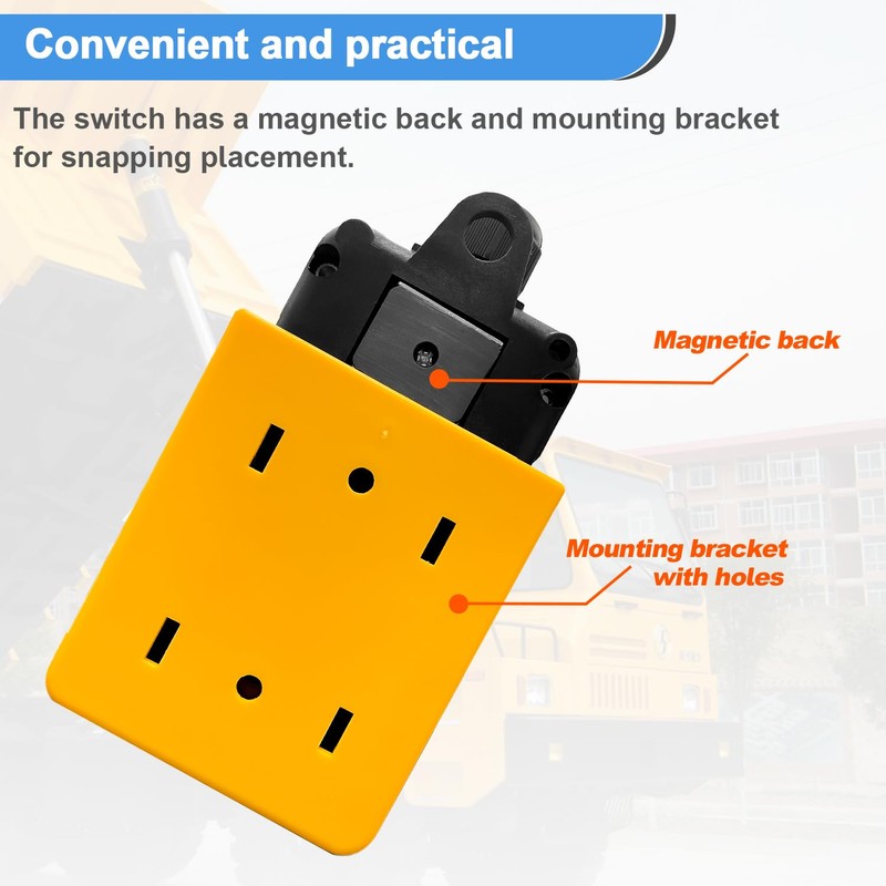 mxuteuk 4 Wire Dump Trailer Remote Control Switch 12V DC
