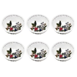 Portmeirion Holly and Ivy Individual Fruit Salad Bowls, Set of 6