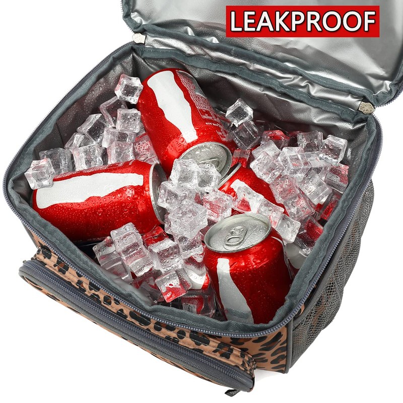 FlowFly Double Layer Cooler Insulated Lunch Bag Adult Lunch Box