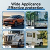 VINPATIO Rough Tire Covers 4 Pack, Waterproof Vinyl Wheel Protectors