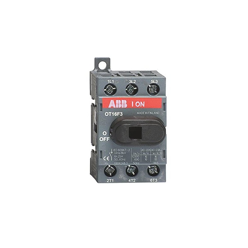 ABB OT16F3 Disconnect Switch, NON-Fused, 16A