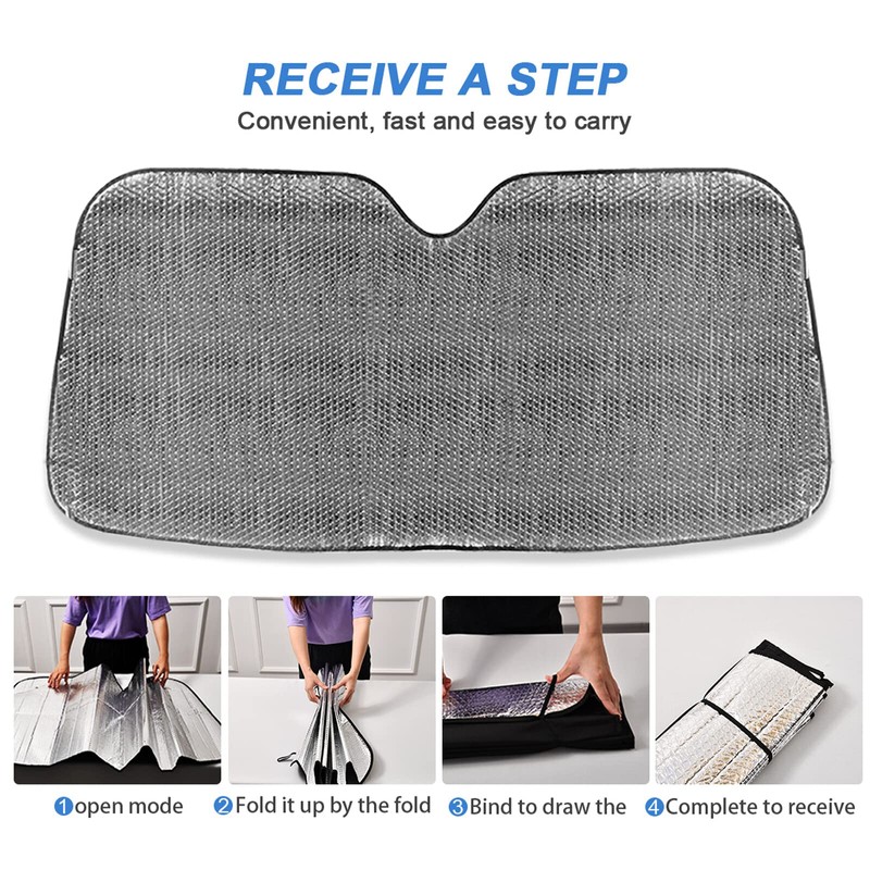 Palm Tree Summer BeachCar Windshield Sunshade Foldable Blocks Sun Visor