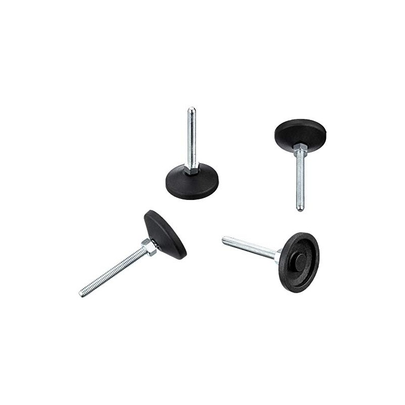 Adjustable foot, alloy steel, AEP38 thread M6 x 50, load