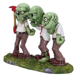Nemesis Now Three Wise Zombies Horror Undead Creature Figurine, Resin, Green, 15.5cm