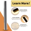 Daoseolo Outdoor Wall Light Fixture, 31.4inch Black Modern Linear Exterior