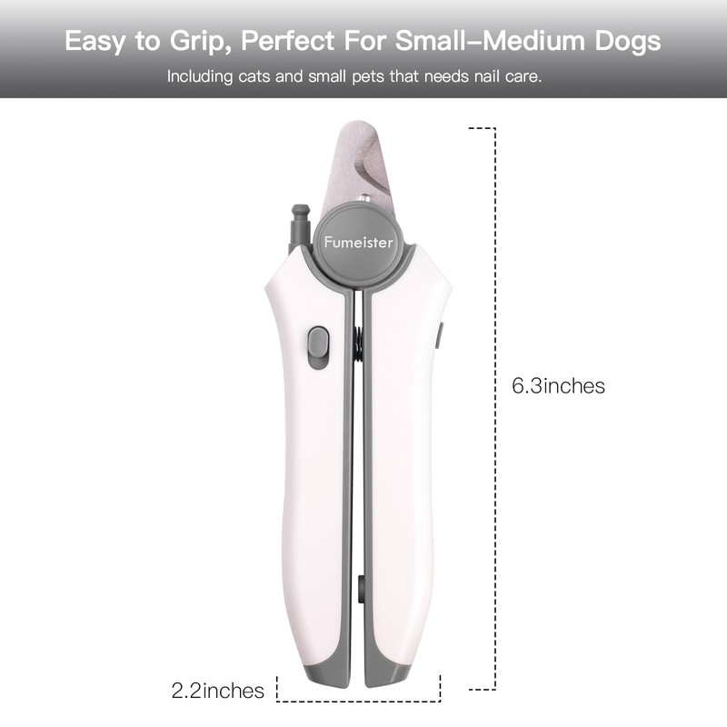 Fumeister Type-C Rechargeable Dog & Cat Nail Clippers - LED