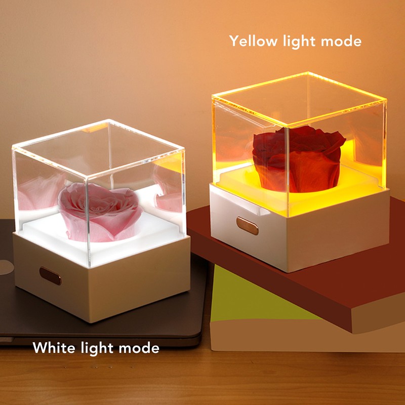 Rose Night Light Romantic Small USB Charging Soft Brightness Decoration