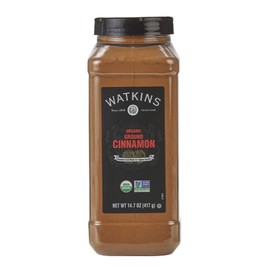 Watkins Gourmet Spice, Organic Cinnamon, Ground, 14.7 oz. Bottle, 1 Count (21805)