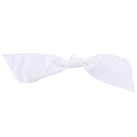 Reliant Ribbon Grosgrain Twist Tie Flair Bows Bows, 7/8 Inch X 100 Pieces, White