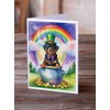 Caroline's Treasures DAC5600GCA7P Rottweiler St Patrick's Day Greeting Cards Pack
