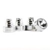 RTRHINOTUNING 100PCS Chrome Silver Wheel Rim Lip Rivets Nuts of