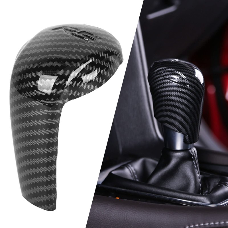 Gear Knob Trim Carbon Fibre Grain Scratch Free Replacement for