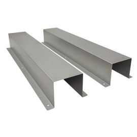 ZUVELLO 6.2" W x 5.5" H x 78" L Stainless Steel Metal Split Line Set Cover Pipe Wall Sleeve Hide Kit for Outside Mini Split Central Air Conditioner Heat Pump