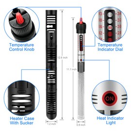DaToo Aquarium Heater Fish Tank Heater Submersible 300 Watt, 1 Yr Warranty
